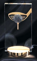 3D Golf Ball with Club (4 1/2"x3/4"x9")